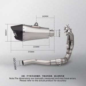 Système d'échappement complet de moto AT2 2021-2025 nouveau tuyau de liaison avant pour <span class=keywords><strong>silencieux</strong></span> en acier inoxydable <span class=keywords><strong>MT09</strong></span> XSR900 - Product Image 5