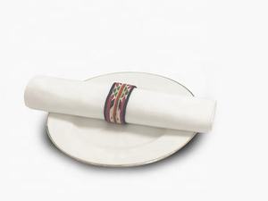 Anneau de serviette brodé de haute qualité, prix bon marché, pour mariage, vente en gros, anneaux de serviette, fil de décoration, serviette - Product Image 2