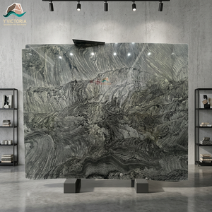 Encimeras de Cocina de Mármol Natural Gris Oscuro Pulido de Alta Calidad, Duraderas, de Diseño Moderno, para Villas y Hoteles, para TV - Product Image 1