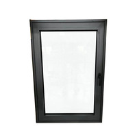 Ventanas Abatibles Horizontales de Aluminio Modernas Penjoy, Vidrio Triple Aislante Low-E, para Exteriores, Sala de Estar, Protección Térmica
