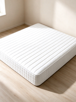 Matelas à ressorts ensachés individuels blancs à fermeté moyenne