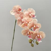 Fleurs artificielles, 9 têtes, orchidées Phalaenopsis bohèmes faites à la main en PU, fleurs au toucher doux, pour mariage, maison, extérieur
