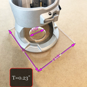 จานฐานแม่แบบอะคริลิคอเนกประสงค์เราเตอร์,สำหรับ<span class=keywords><strong>สาย</strong></span>เคเบิลเราเตอร์ Ryobi <span class=keywords><strong>Makita</strong></span> Hitachi Dewalt Lucite ดอกสว่านนำทาง - Product Image 2