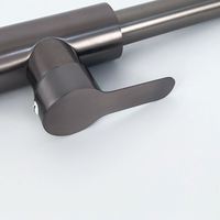 Robinet de cuisine cascade gris anthracite 3 modes pluie