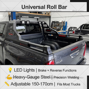 <span class=keywords><strong>Barre</strong></span> de protection robuste en acier avec feu stop <span class=keywords><strong>LED</strong></span> pour benne de pick-up, compatible <span class=keywords><strong>Hilux</strong></span> Revo Dmax Navara Ranger, universelle - Product Image 5