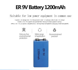 Супер Eunicell ER9V 9V литий Тионилхлорид батарея ER9V сигнализация устройства безопасности Поддержка питания - Product Image 2