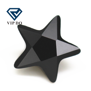 5A qualità di grado 3*3mm-12*12mm nero a forma di stella a cinque punte cubic zirconia pietre preziose sciolte stella sintetica taglio diamante CZ pietre - Product Image 4