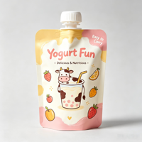 Pochette Doypack à bec verseur personnalisée, anti-fuite, 150 ml, avec bouchon pomme, pour emballages de yaourt – Vente chaude