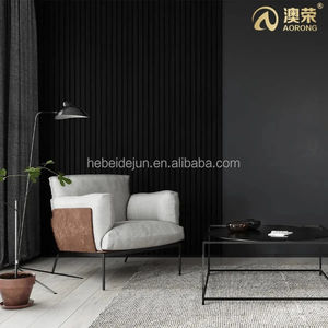 Aisladores de sonido de fácil instalación, decoración del hogar, pegatinas de pared de lujo, 3 lados, Natural chapa de madera, listones de madera, Panel de pared - Product Image 2