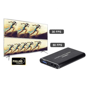 Tarjeta de Captura de Video, Tarjeta de Grabación de Cámara para Transmisión en Vivo, Grabadora USB 3.0 4K HD para Juegos, Compatible con <span class=keywords><strong>Steam</strong></span> Deck, Negra - Product Image 3