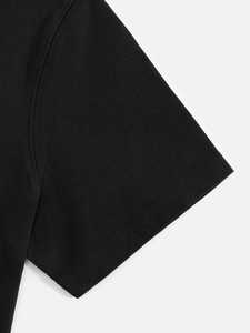 Polo à manches courtes pour homme, noir, avec col à carreaux, style décontracté, tissu en coton Oxford - Product Image 4