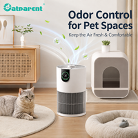 Purificateur d'air pour animaux domestiques, purificateur d'air portable pour la maison, pour chiens et chats, élimination des odeurs et des squames, filtre HEPA intelligent
