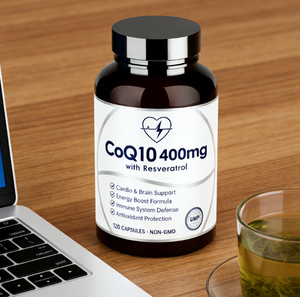CoQ10 Resveratrol PQQ Kapsülleri E Vitamini BioPerine Formülü Kalp Sağlığı ve Enerji İçin |   Premium Hücresel Destek Özel Marka - Product Image 2
