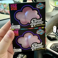 Jouet nuage moelleux à remontée lente, balle anti-stress nuage translucide en gelée, mini fidget pour les doigts pour soulager le stress