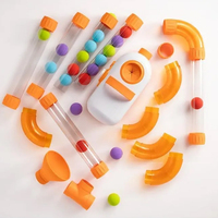 Kit de Construction Électronique STEM Air Power pour Enfants : Blocs de Construction, Circuit de Tuyaux, Aide à l'Apprentissage Scientifique et Cadeau