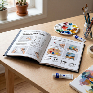 Brochures d'instructions pour produits de peinture à couverture rigide XJY, manuels d'utilisation, brochures de service, livres d'instructions, livrets/manuellets imprimés - Product Image 3
