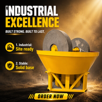 Broyeur à double rouleau durable modèle 1200 pour minerai d'or, machine de broyage pour usine de traitement de l'or, équipement minier