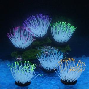 Réservoir de poissons Lumineux Décor Effet Silicone Artificiel Plante Anémone de Mer pour la Décoration De Réservoir De Poissons <span class=keywords><strong>Aquarium</strong></span> Ornement - Product Image 5