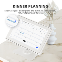 Calendario Digital Inteligente de 15.6 Pulgadas con WiFi, Pantalla Táctil Full HD, Interactivo, para Montar en la Pared, Tabla de Tareas Familiares, Pantalla de Horarios para el Hogar