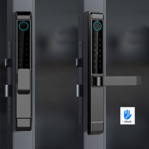 Cerradura Inteligente Digital Electrónica <span class=keywords><strong>para</strong></span> <span class=keywords><strong>Exteriores</strong></span> Resistente al Agua Ttlock Tenon, Cerradura de Puerta Corredera de Vidrio de Doble Cara de Acero y Aluminio con Huella Dactilar - Product Image 3
