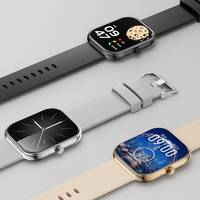 Montres intelligentes tendance 2,01 pouces HD en alliage de zinc, appels sans fil, moniteur de fréquence cardiaque, d'oxygène sanguin et de sommeil, étanches IP68