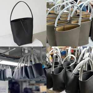 Bolso Tote de Cuero de Grano Completo de Alta Gama, Gran Capacidad, para Portátil A4, Bolso de Hombro para Mujer, Parte Superior Abierta, Correa Única, Impermeable, de Gamuza - Product Image 2