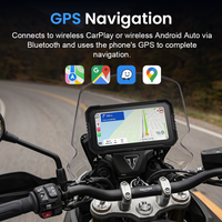 Écran GPS portable pour moto, étanche IP67, 6,25 pouces, écran HD IPS, navigation GPS, Android Auto sans fil, CarPlay sans fil