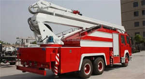 <span class=keywords><strong>Camion</strong></span> de lutte contre l'incendie de plate-forme aérienne de Sitrak 32m 34m avec le réservoir d'eau d'échelle aérienne de <span class=keywords><strong>pompier</strong></span> 4000L 5000L réservoir de mousse 1000L - Product Image 4