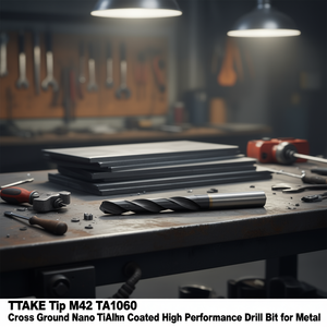 ดอกสว่าน TTAKE Tip M42 TA1060 แบบ Cross Ground เคลือบนาโน TiAlN ประสิทธิภาพสูงสำหรับงานโลหะ - Product Image 3