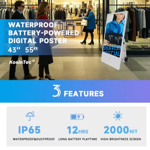 43 Inch Standalone <strong>Totem</strong> Kiosk Foldable Portable Advertising Battery Powered Digital Signage <strong>Lcd</strong> Poster Screen <strong>Display</strong> - Product Image 6