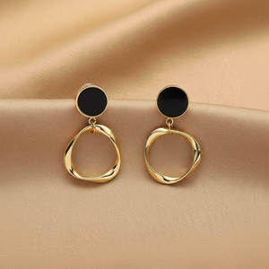 Vendita calda moda di tendenza fatto a mano orecchini pendenti minimalisti farfalla fiore perla cristallo Vintage religioso ispirato per - Product Image 2