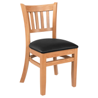 Ensemble de table et de chaises de restaurant en bois massif, chaise de salle à manger rembourrée en PU, mobilier de salle à manger en bois pour café, bistrot, hôtel