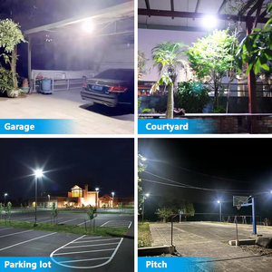 ZY Lámpara <span class=keywords><strong>Solar</strong></span> <span class=keywords><strong>LED</strong></span> Comercial para Exteriores, Proyector de 200W, ABS, IP65, Impermeable, con Sensor de Movimiento y Control Remoto - Product Image 3