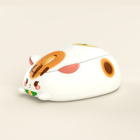 Souris Akko Fortune Cat USB optique ergonomique pour droitier, sans fil 33ft/10m, base antidérapante, souris pour ordinateur portable en stock