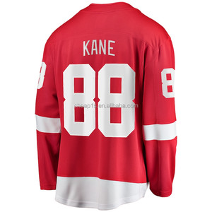 Vente en gros de maillots de hockey sur glace brodés Detroit Red Wing # 71 Dylan Larkin # 88 Patrick Kane # Uniforme de hockey Moritz Seider n°<span class=keywords><strong>53</strong></span> - Product Image 3