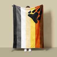 Couverture de Sublimation colorée arc-en-ciel, couleur vive, mois de la fierté 2022, couverture polaire vectorielle/