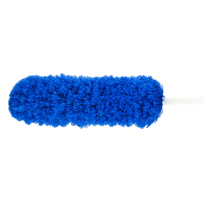 Plumero in Microfibra Blu Max con Manico Filettato - Product Image 1
