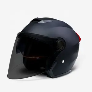 2024新卸売ドットオープンフェイス腹筋素材オートバイヘルメットユニセックス用
