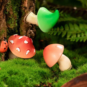 Micro-paysage de mousse écologique de bonsaï de champignon de <span class=keywords><strong>forêt</strong></span> artificielle créative pour le jardinage DIY décorations de Noël <span class=keywords><strong>petite</strong></span> taille - Product Image 2