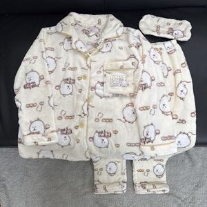 Pigiama in flanella con orsetti, modello coppia, autunno e inverno, con interno in velluto, maniche lunghe e pantaloni, grazioso. - Product Image 6