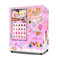 Distributeur automatique Haloo XY : Machine à cupcakes réfrigérée et distributeur de macarons, biscuits, gâteaux et choux-fleurs