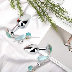 الأزواج يمزح أدوات الكبار الشرج الجنس اللعب الفاخرة الفضة مجوهرات المعادن الشرج المهبل المكونات <span class=keywords><strong>ButtPlug</strong></span> للنساء الاستمناء الإناث - Product Image 2