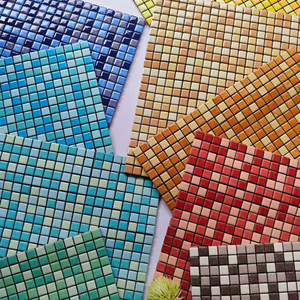 Carrelage Mosaïque Carré en Céramique Mat Minimaliste Moderne 300x300mm à Grain Rugueux pour Jardin, Cour, Mur de Fond et Piscine - Product Image 3