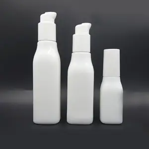 100Ml Hot Stamping White Opal Glass Bottle For Cosmetic Lotion From Chinese Supplier