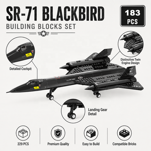 Set de Bloques de Construcción del Avión de Reconocimiento SR-71 BLACKBIRD, Juguetes para Minoristas de Modelos de Juguetes, Compradores Mayoristas y Vendedores de Comercio Electrónico - Product Image 1