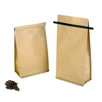 Sac à soufflets latéraux personnalisable, design unique, pour emballage de grains de café, aliments pour animaux, chewing-gum, sushi, lait, gelée, résistant à l'humidité et robuste