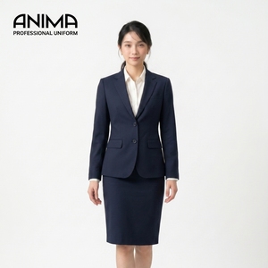 Traje de Mujer ANIMA de Lujo, Corte Entallado, Antiarrugas, Transpirable, para Oficina, Ropa Corporativa Personalizada OEM - Product Image 1