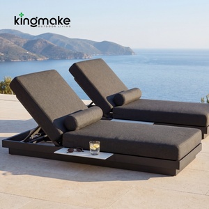 Chaise longue de jardin personnalisée pour hôtel, plage, piscine, terrasse, chaise longue moderne en aluminium pour l'extérieur - Product Image 1