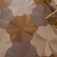 Plancher en bois d'ingénierie sur mesure de qualité supérieure, motif Lotus Alien, parquet en bois composite à épissure mixte