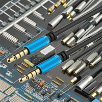 Câble audio numérique tressé en nylon audio AUX de 3.5mm pour écouteurs de haut-parleur d'ordinateur câble audio de transporteur de voiture